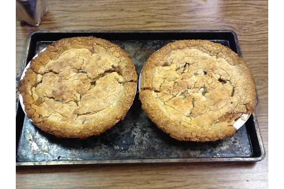 Cooking - PreK and K students' pie